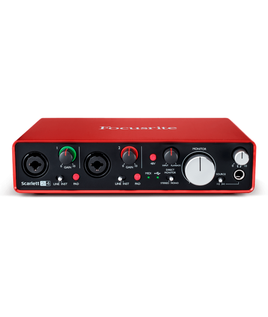 focusrite scarlett 2i4 (2ND GEN) (2IN 4OUT) USB Audio Interface 